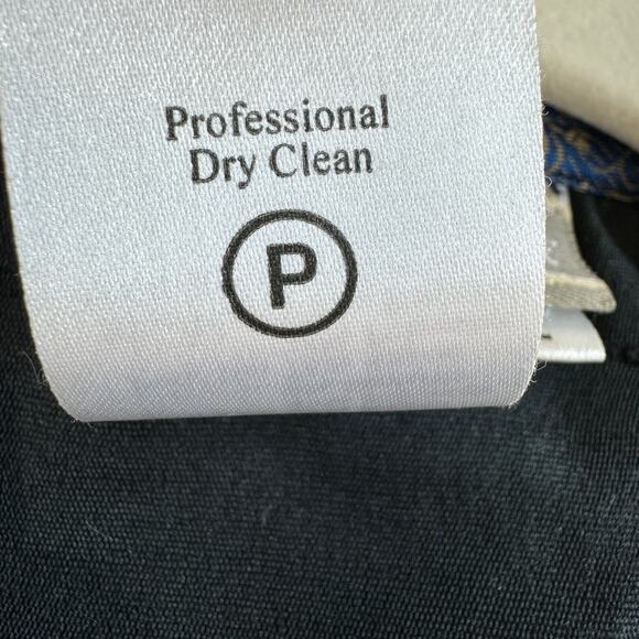 Coldwater Creek Women's Blazer Jacket Size L Mixed Media Artsy Embellished Blue - Picture 7 of 9